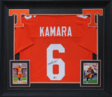 Tennessee Alvin Kamara Signed Orange Pro Style Framed Jersey BAS Witnessed