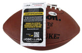 Lance Alworth HOF Signed/Insc Wilson Duke Leather Football Chargers JSA 204876