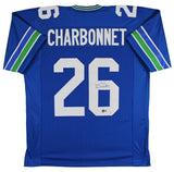 Zach Charbonnet Signed Seattle Seahawks Jersey (Beckett) Ex-UCLA & Michigan R.B.