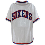 Darryl Dawkins Signed 76ers Mitchell & Ness White Warmup Jacket BAS 48479