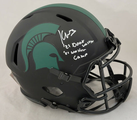 KENNETH WALKER III SIGNED MICHIGAN STATE SPARTANS ECLIPSE AUTHENTIC AWARD HELMET