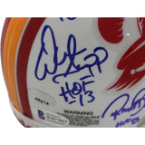 Lee Roy Selmon +4 Tampa Bay Buccaneers Signed 75-96 Mini Helmet Beckett 57282
