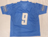 Detroit Lions Jameson Williams Autographed Blue Jersey Beckett BAS QR #WV32658