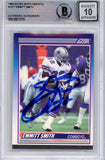 Emmitt Smith Signed 1990 Score Supplemental #101 (Grade 10) Slabbed BAS 39891