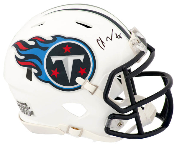 Chris Johnson Signed Tennessee Titans Riddell Speed Mini Helmet - (SCHWARTZ COA)