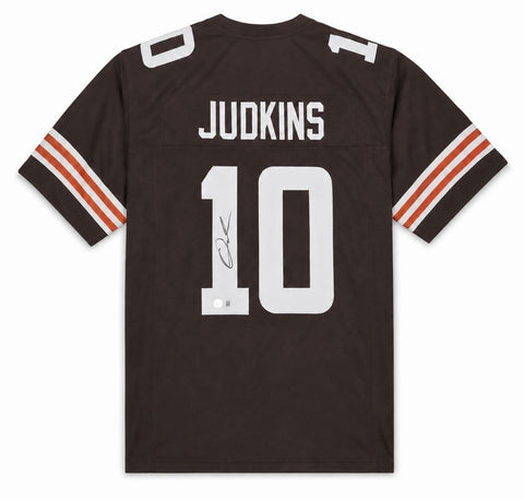 Quinshon Judkins Cleveland Signed Brown Football Jersey BAS