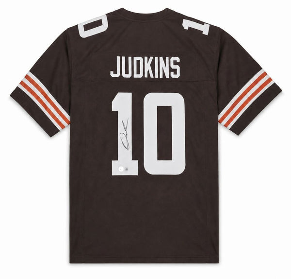 Quinshon Judkins Cleveland Signed Brown Football Jersey BAS