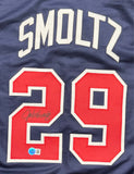 JOHN SMOLTZ - Atlanta Braves - Signed Custom Replica Blue Jersey AUTO - BAS