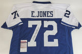 Ed "Too Tall" Jones Signed Cowboy Throwback Jersey (JSA COA) Dallas 3xProBowl DE