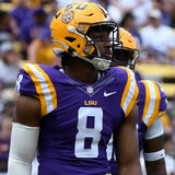 B J Ojulari Signed LSU Tigers Purple Jersey (JSA COA) Arizona Cardinals L.B.