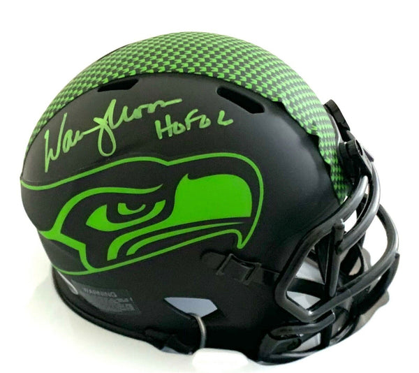 WARREN MOON "HOF 06" SIGNED SEAHAWKS ECLIPSE MINI HELMET w/ BECKETT COA #P91620