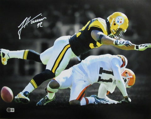 James Harrison Signed/Autographed 16x20 Photo Pittsburgh Steelers Beckett 195321