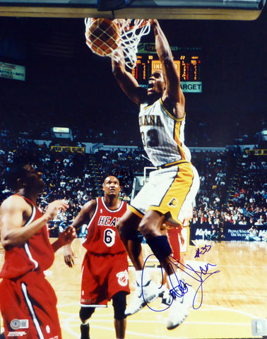 Antonio Davis Autographed 16x20 Photo Indiana Pacers Beckett BAS QR #BH041854