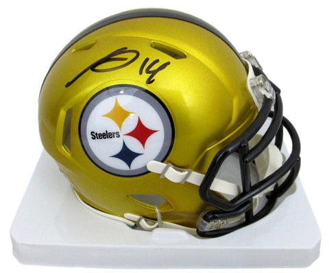 George Pickens Autographed Mini Flash Helmet Pittsburgh Steelers JSA 183123