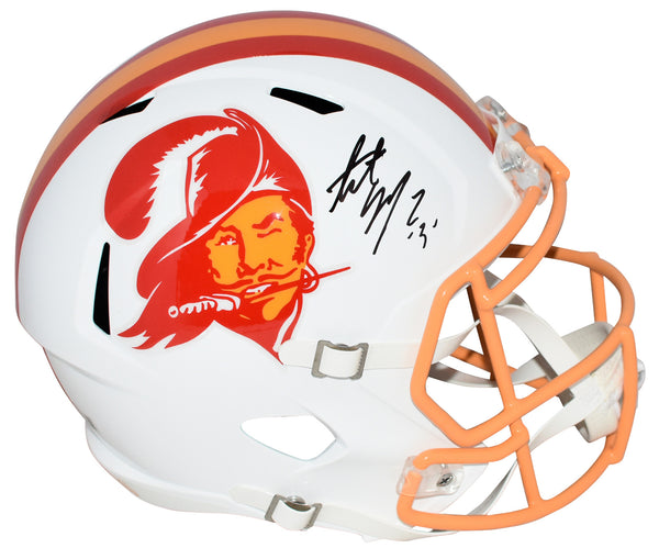 ANTOINE WINFIELD JR SIGNED TAMPA BAY BUCCANEERS THROWBACK FULL SIZE HELMET BAS