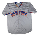 Luis Robert New York Signed Gray Baseball Jersey BAS