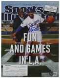 Dodgers Magic Johnson Signed May 2012 Sports Illustrated Magazine BAS Witnessed