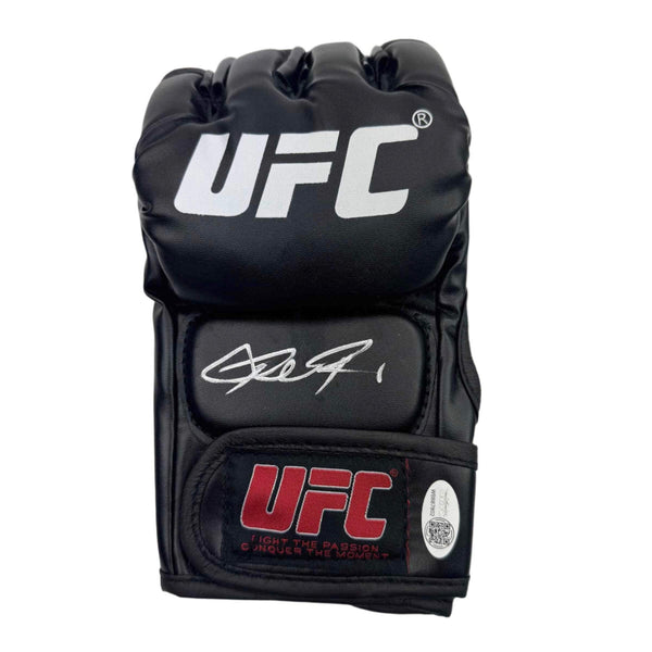 Autographed/Signed Ronda Rousey Black UFC MMA Glove Ultimate Fighting JSA COA