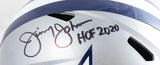 Jimmy Johnson Signed Dallas Cowboys F/S Speed Helmet w/HOF - Beckett W Hologram