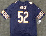 CHICAGO BEARS KHALIL MACK AUTOGRAPHED BLUE NIKE JERSEY SIZE L BECKETT BAS 148304