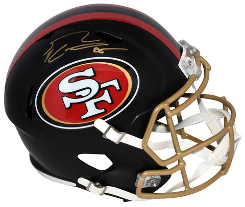 GEORGE KITTLE SIGNED SAN FRANCISCO 49ERS 2025 RIVALRIES FULL SIZE HELMET BECKETT