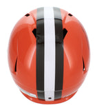 Jerry Jeudy Autographed Throwback Browns Full Size Speed Helmet Beckett