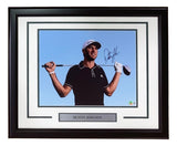 Dustin Johnson Signed Framed 11x14 PGA LIV Golf Photo BAS