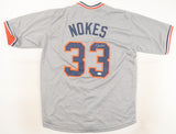 Matt Nokes Signed Detroit Tigers Jersey (JSA COA) 1987 All Star Catcher