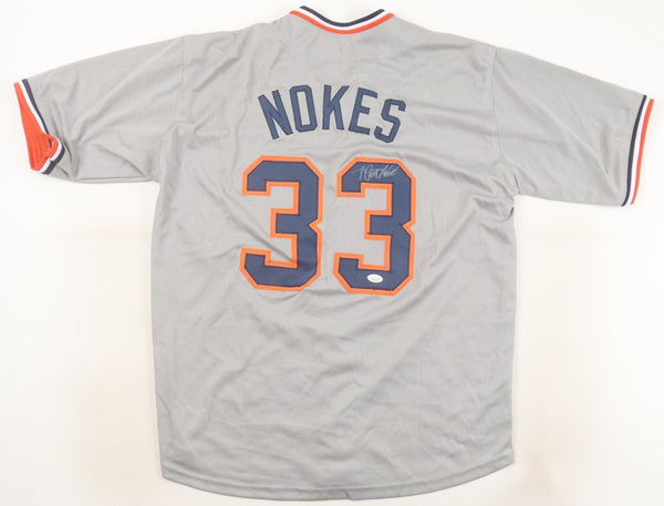 Matt Nokes Signed Detroit Tigers Jersey (JSA COA) 1987 All Star Catcher