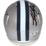 Luke Schoonmaker Signed Dallas Cowboys Mini Helmet Beckett 42741