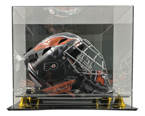 Ron Hextall Signed Philadelphia Flyers Full Size Replica Goalie Mask BAS w/ Case