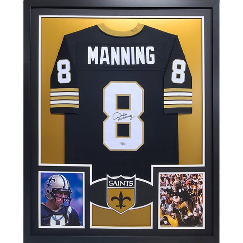 Archie Manning Autographed Signed Framed New Orleans Saints Jersey FANATICS