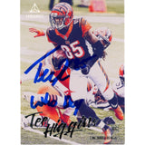 Tee Higgins Autographed Panini Luminance 214 Who Dey Trading Card Beckett 48906