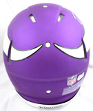 Justin Jefferson Randy Moss Signed Vikings F/S Speed Authentic Helmet- BA W Holo