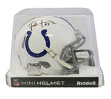 Frank Gore Autographed Indianapolis Colts Speed Mini Helmet Beckett BAS 34531