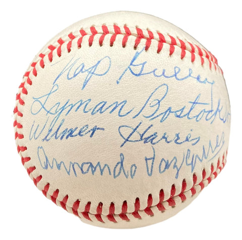 Negro League Legends Multi Signed Baseball 7 Signatures BAS AC22527