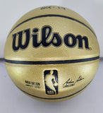 Bucks SIDNEY MONCRIEF Signed Wilson GOLD Basketball AUTO w/ HOF 19 JSA