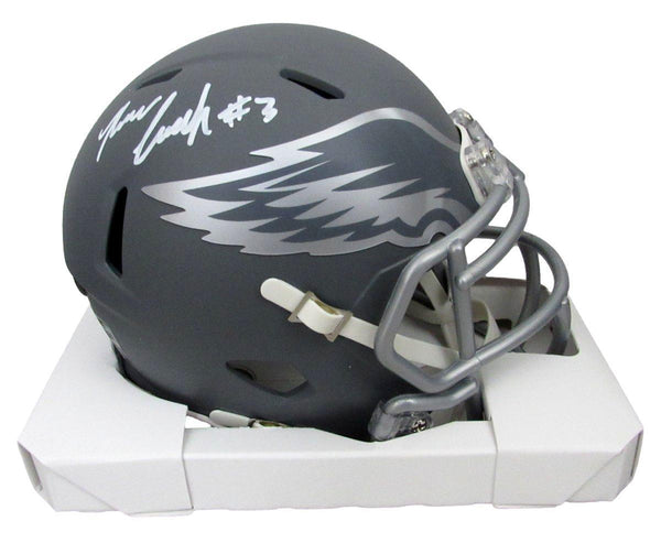 Nolan Smith Signed/Auto Slate Mini Football Helmet Eagles JSA 193468