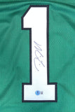 Big Dom DiSandro Philadelphia Signed Kelly Green Football Jersey BAS