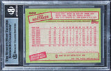 Tigers Lou Whitaker Authentic Signed 1985 Topps #480 Card BAS Slabbed