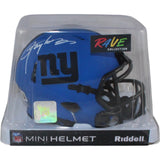 Lawrence Taylor Autographed New York Giants Rave Mini Helmet Beckett W 55039