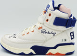 PATRICK EWING AUTOGRAPHED ATHLETICS SHOE KNICKS SIZE 13 W/ BOX BECKETT 236559