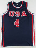 Christian Laettner Signed Team USA Jersey (PSA COA) 1992 Gold Medal / Dream Team