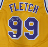 Fletch Chevy Chase Autographed Signed Yellow Jersey Beckett BAS QR #2W080739
