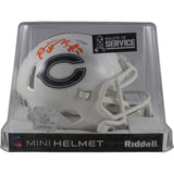 Brian Urlacher Autographed Chicago Bears 24 STS Mini Helmet HOF Beckett 49260