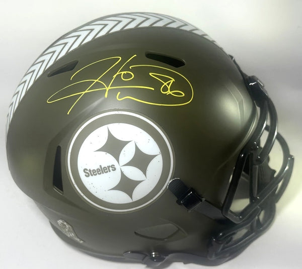 Steelers HINES WARDS Signed Full Size 2022 SALUTE Replica Speed Helmet AUTO BAS