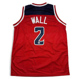 Autographed/Signed John Wall Washington Red Basketball Jersey JSA COA