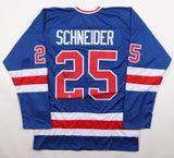 Buzz Schneider Signed 1980 Gold Medal Team USA Jersey Inscribed Miracle /Beckett