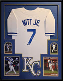 FRAMED KANSAS CITY ROYALS BOBBY WITT JR AUTOGRAPHED SIGNED JERSEY BECKETT HOLO