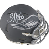 Brian Dawkins Autographed Philadelphia Eagles Slate Mini Helmet Beckett 49114